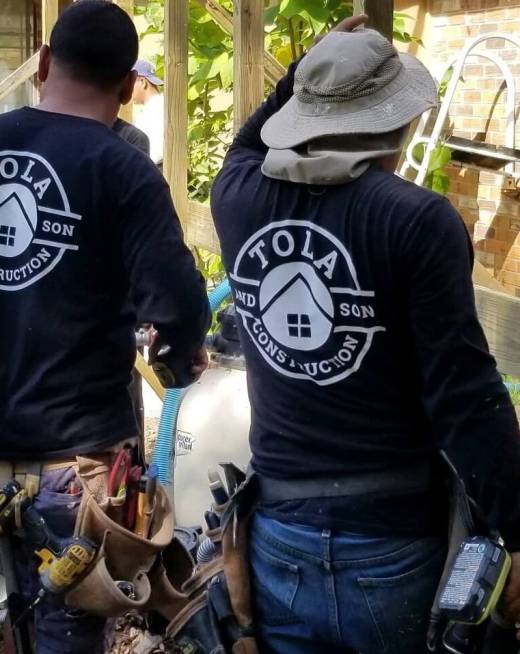 2 TOLA shirt guys on deck CLOSE UP